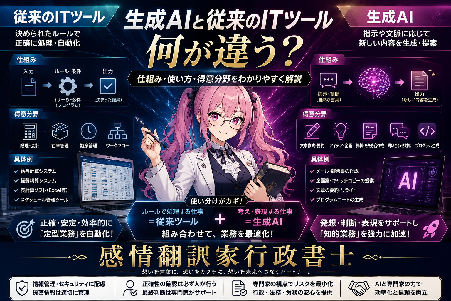 生成AIと従来のITツールの違いは何ですか？